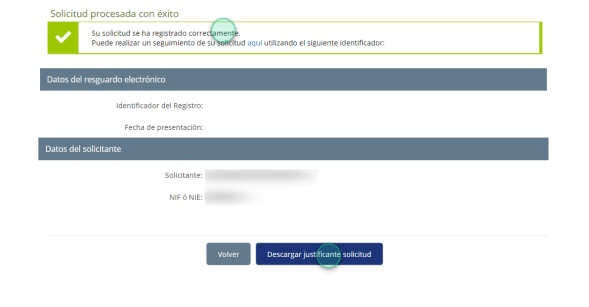 enviar y guardar solicitud